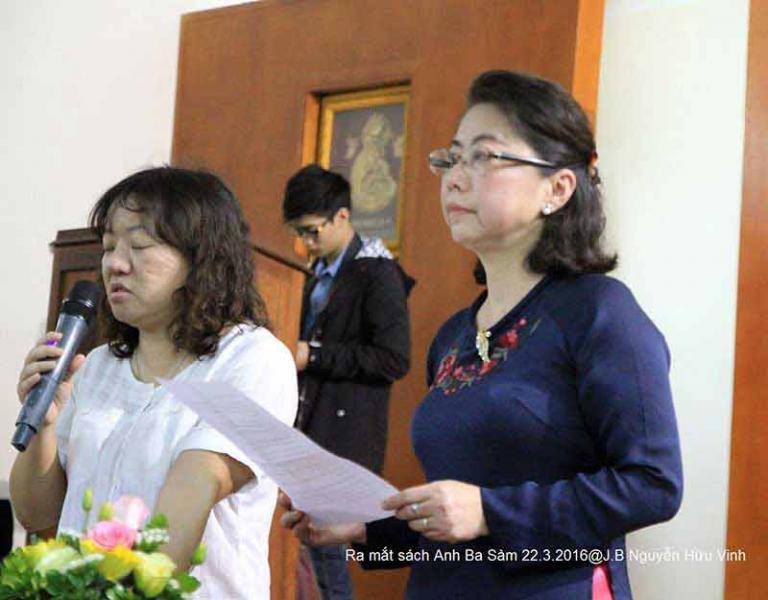 Bà Lê Thị Minh Hà, phu nhân Anh Ba Sàm – Nguyễn Hữu Vinh cảm ơn